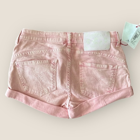 Fiorucci | Pink Denim Cuffed Shorts | Size 27 | NWT - Picture 5 of 10